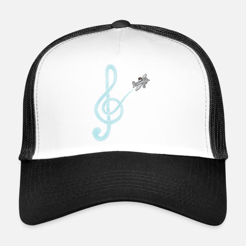 Aventure de Skybound Clef - Casquette trucker - blanc/noir
