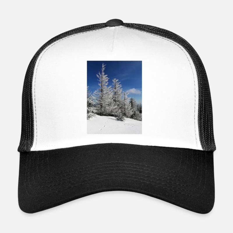 Winterwald Schneezauber - Trucker Cap - Weiß/Schwarz