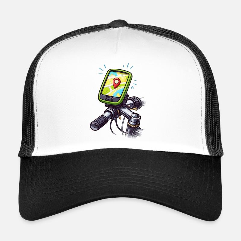 Localisateur d’itinéraire pour la navigation cyclable Casquette trucker 