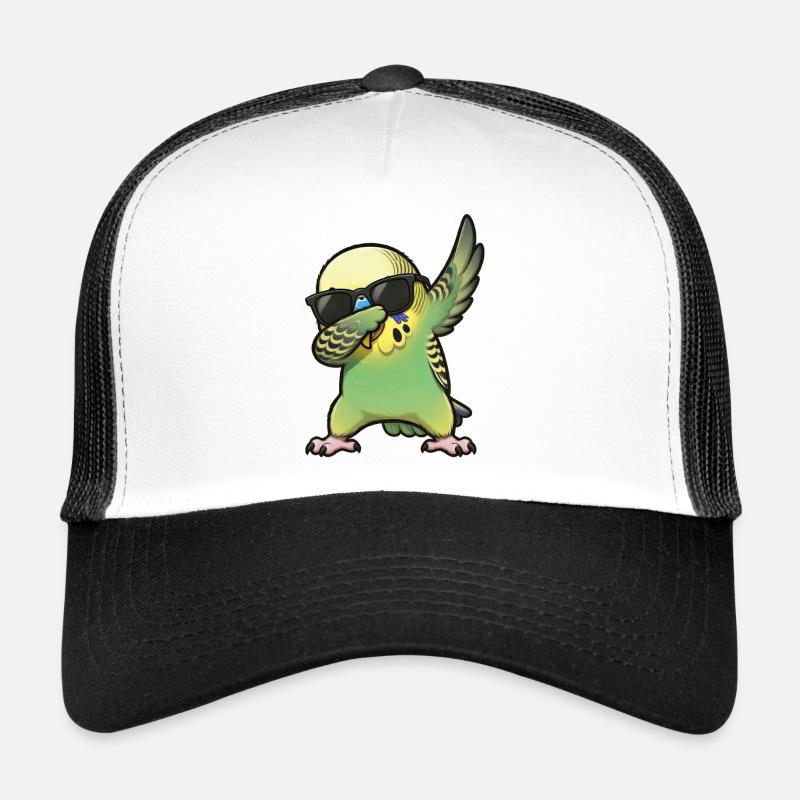 Taponage du vert perruche ondulé Casquette trucker 