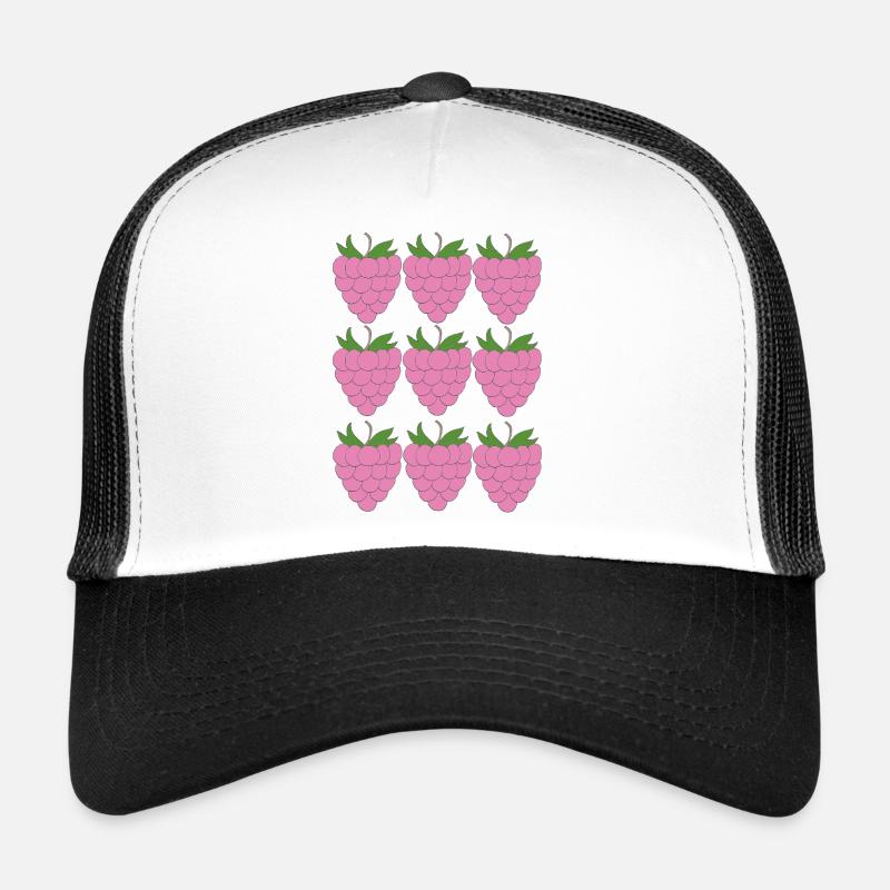 Motif de grille framboise Casquette trucker 