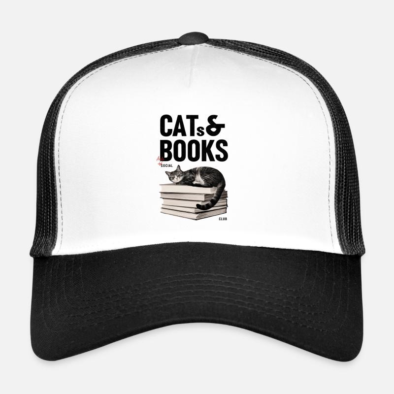 CHAT & LIVRES Casquette trucker 