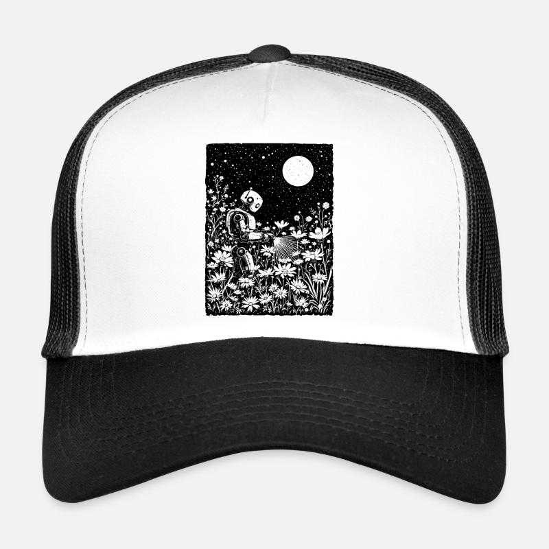 Robot arrosant des fleurs lumineuses Casquette trucker 