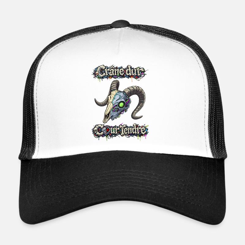 Cyber Goat – Harter Schädel, weiches Herz Trucker Cap