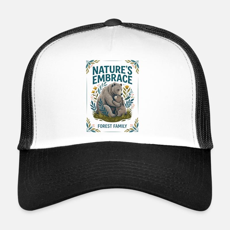  Bear Family - Trucker Cap - white/black