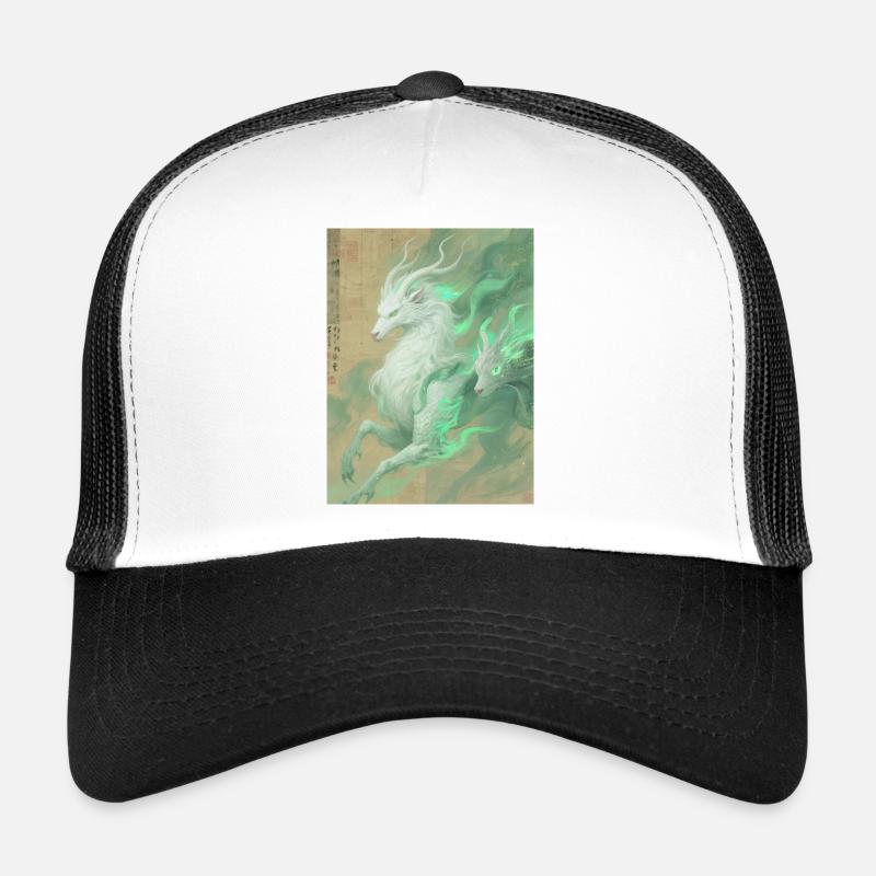 Bai Ze: The Celestial Guide - Harmony of Worlds Trucker Cap