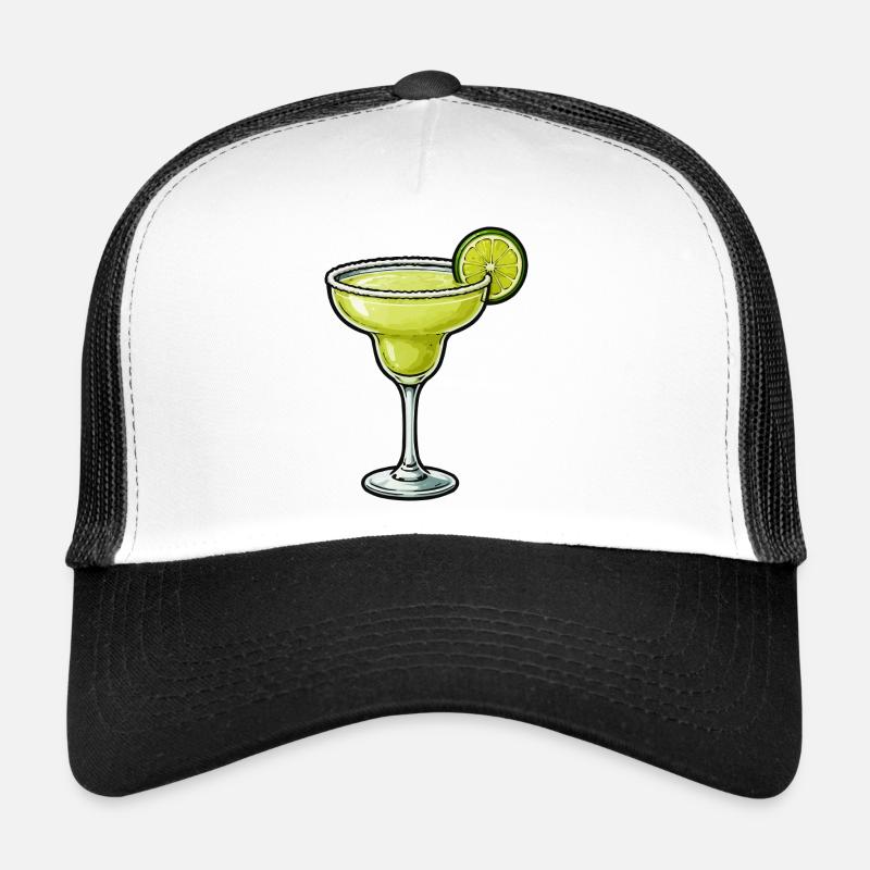 Conception du verre Margarita au citron vert Casquette trucker 