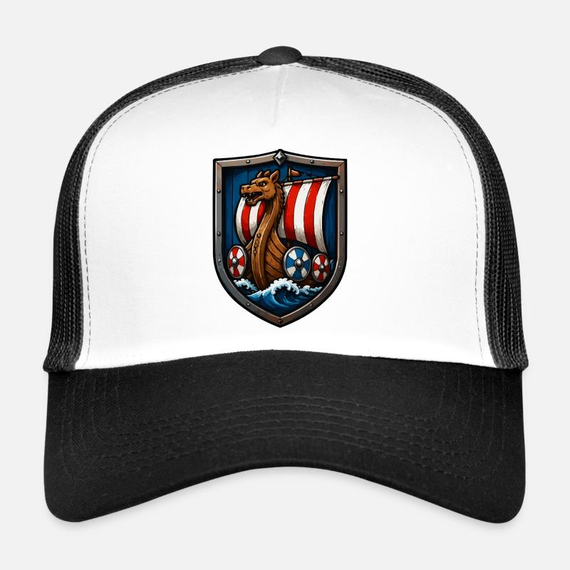 Wikinger Drachenboot Schild Trucker Cap