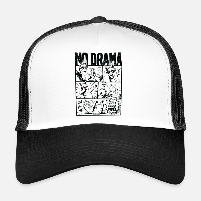 Pas de drame, juste des vibrations, Lama Casquette trucker 