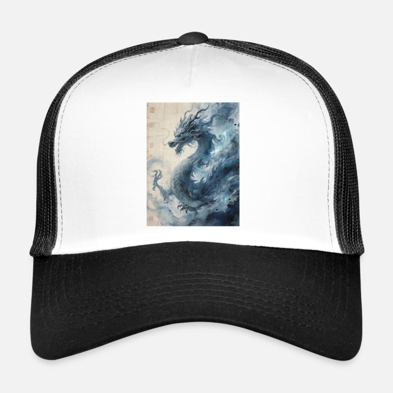 Die Sternennacht: Blauer Drache – Aether Trucker Cap
