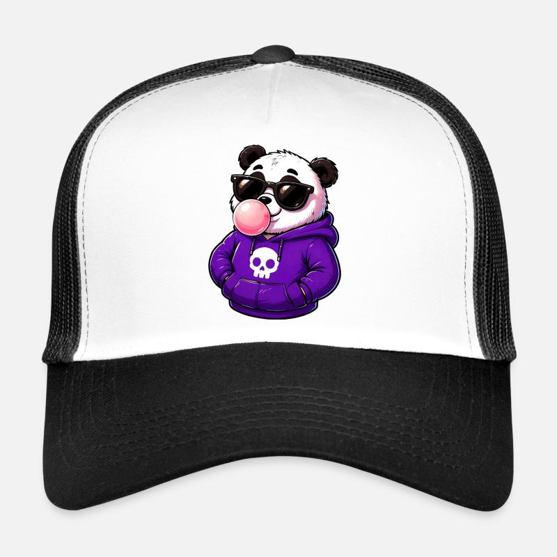 Cool_Panda_Bubblegum_Attitude Trucker Cap