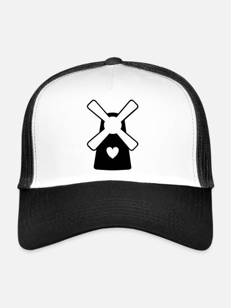 Windmill - Trucker Cap - white/black - Front
