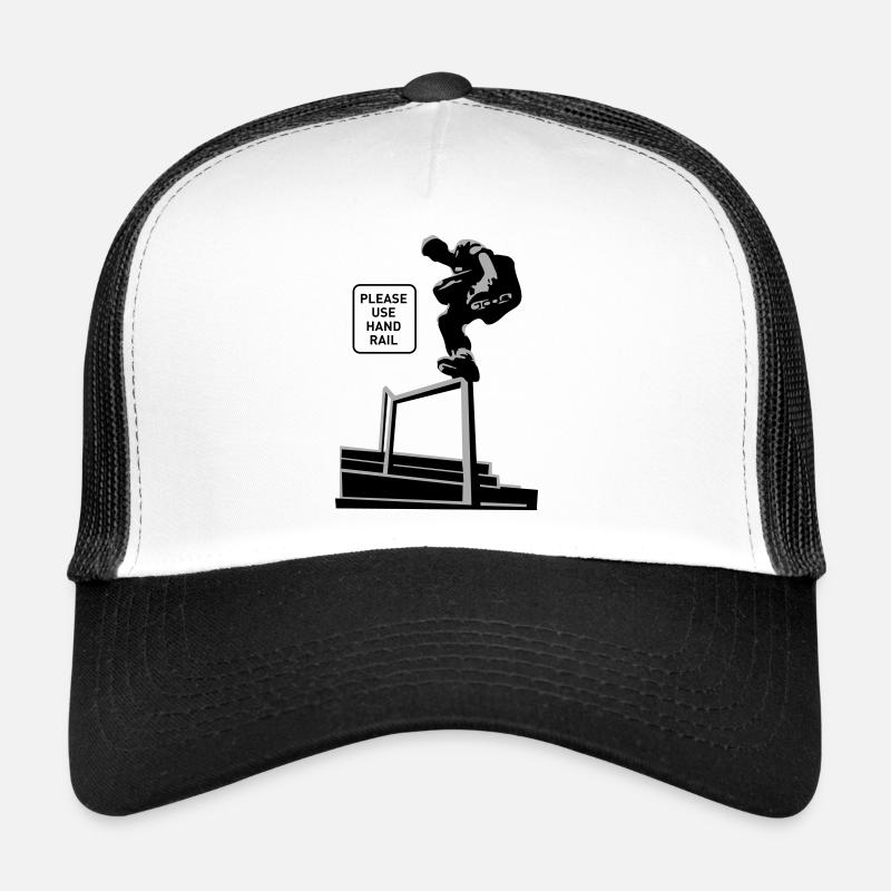 Rampe - Casquette trucker  - blanc/noir