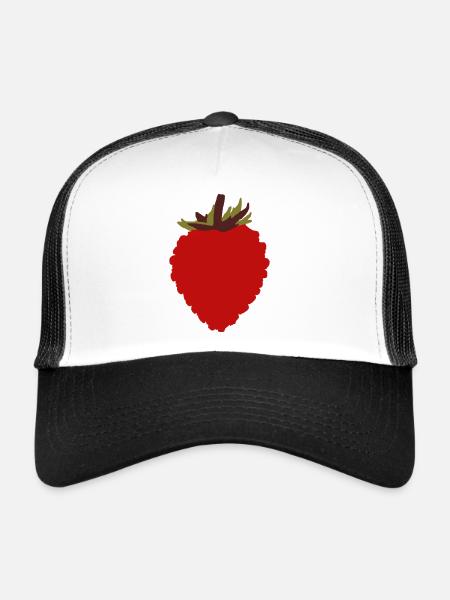 Fraisier - Casquette trucker  - blanc/noir - Devant