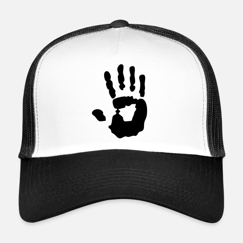 handprint - Trucker Cap - Weiß/Schwarz