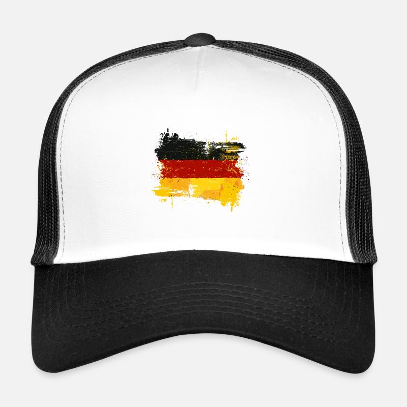 Drapeau Allemagne Drapeau allemand utilisé look home Casquette trucker 