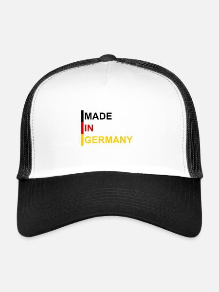 Made in Germany - Trucker Cap - Weiß/Schwarz