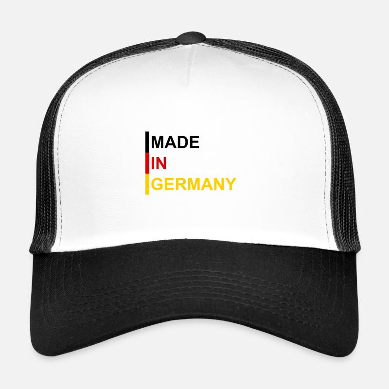 Made in Germany - Trucker Cap - Weiß/Schwarz