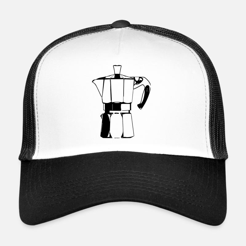 Espressomaschine schwarz Trucker Cap