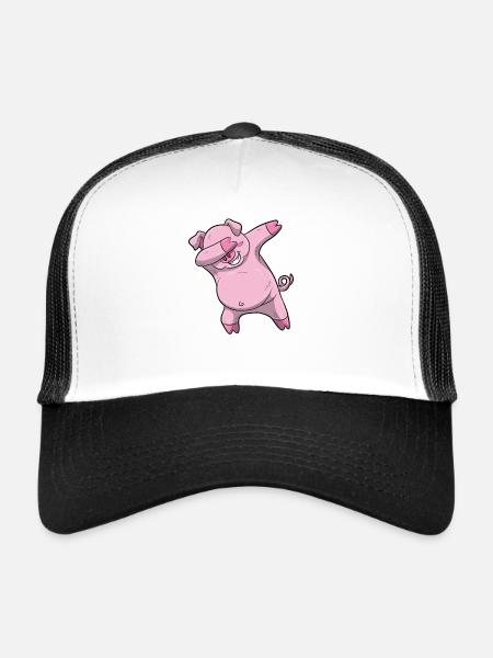 Dabbing Schwein - Trucker Cap - Weiß/Schwarz