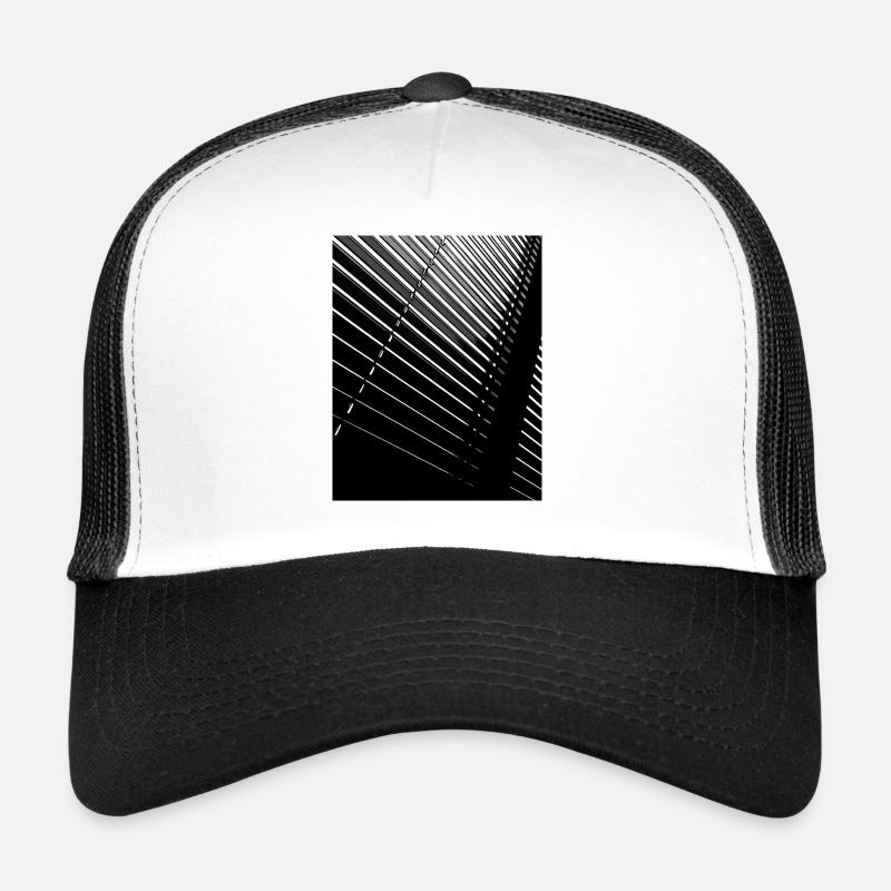 Rayures noir transparent Casquette trucker 