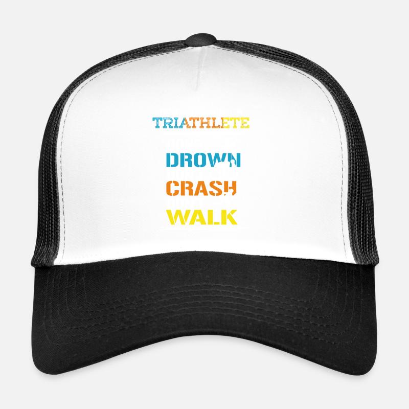 Triathlon - Trucker Cap - Weiß/Schwarz