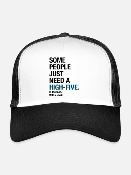 High-Five - Trucker Cap - Weiß/Schwarz