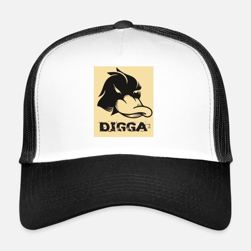 Digga, uffbasse, angry duck, geschenk, coole kids Trucker Cap