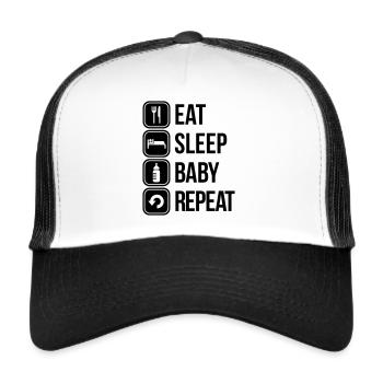baby - Trucker Cap - white/black - Front