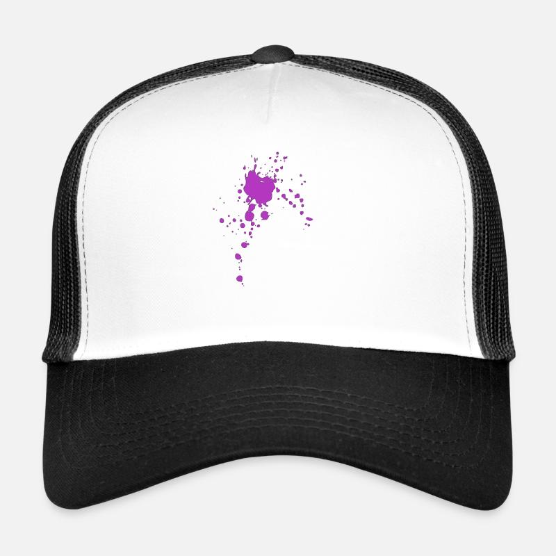 Farbspritzer Farbflecken Flecken Klecks Trucker Cap