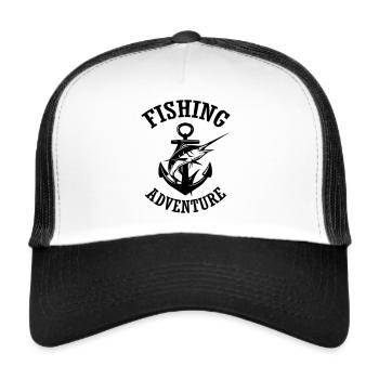 Fishing adventure - Trucker Cap - white/black - Front