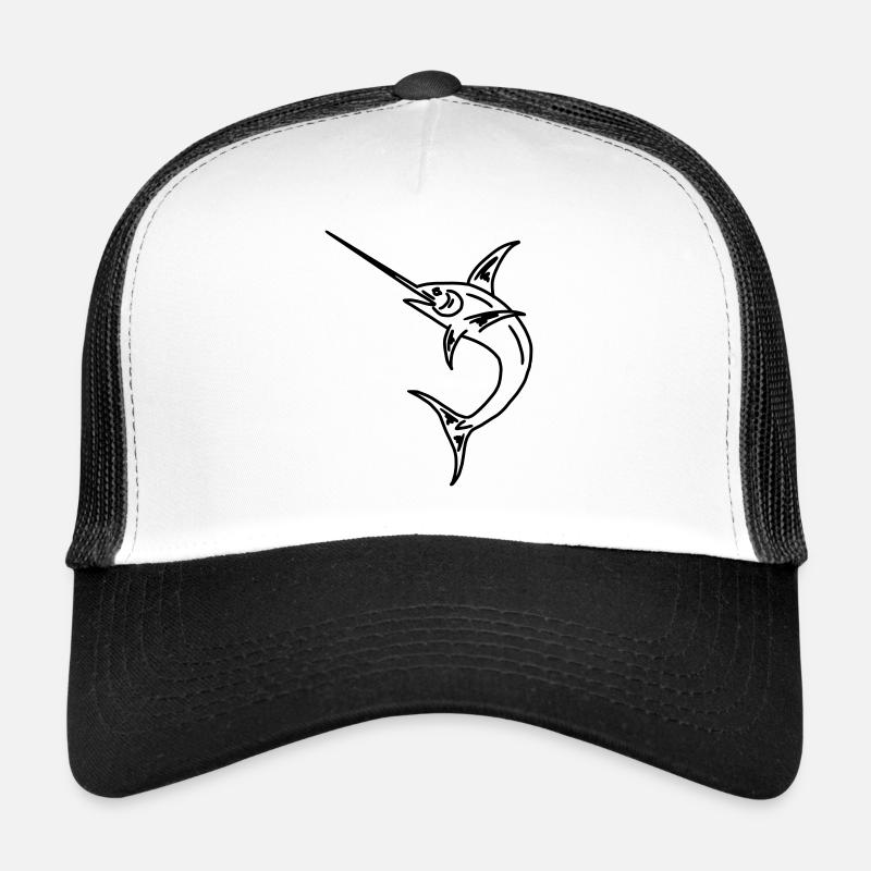 Espadon - Casquette trucker - blanc/noir