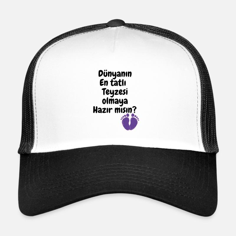 Teyze Oluyorsun - Trucker Cap - Weiß/Schwarz