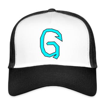 G - Just a letter! - by YoshiArt - Trucker Cap - white/black - Front