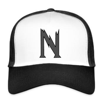 N - Just a letter! - by YoshiArt - Trucker Cap - white/black - Front