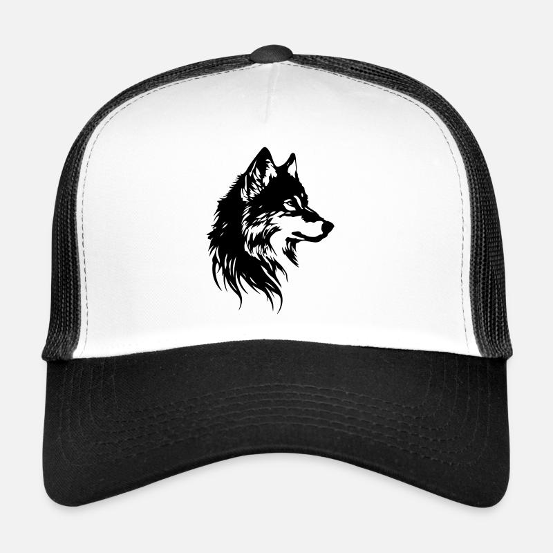 Wolf Kopf Tier Trucker Cap
