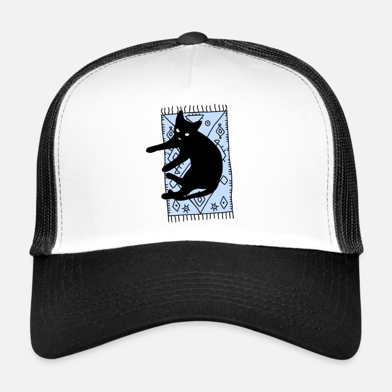 Chat sur le tapis Casquette trucker 