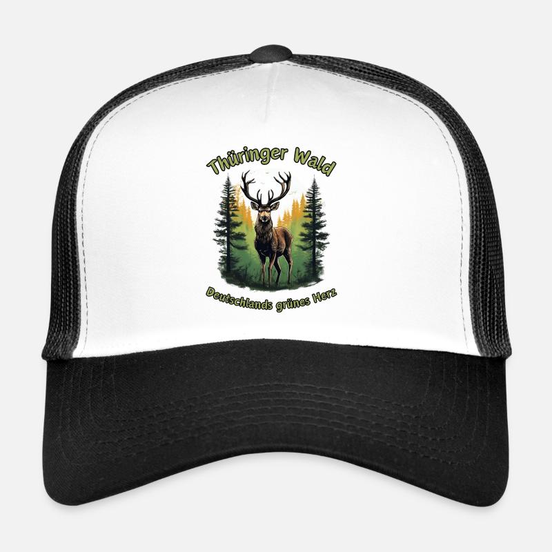 Thuringia-Germany's Green Heart Deer Trucker Cap