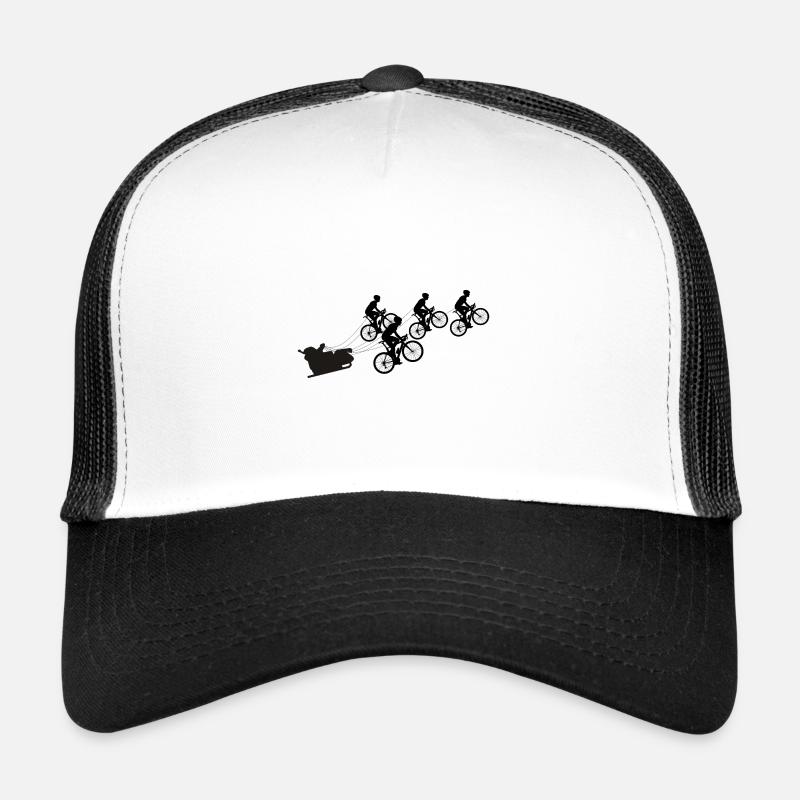 Weihnachtsmann mit Fahrrädern Trucker Cap