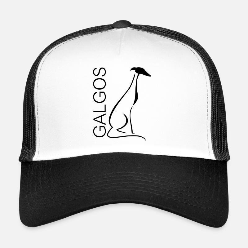 Seated galgo - Trucker Cap - white/black