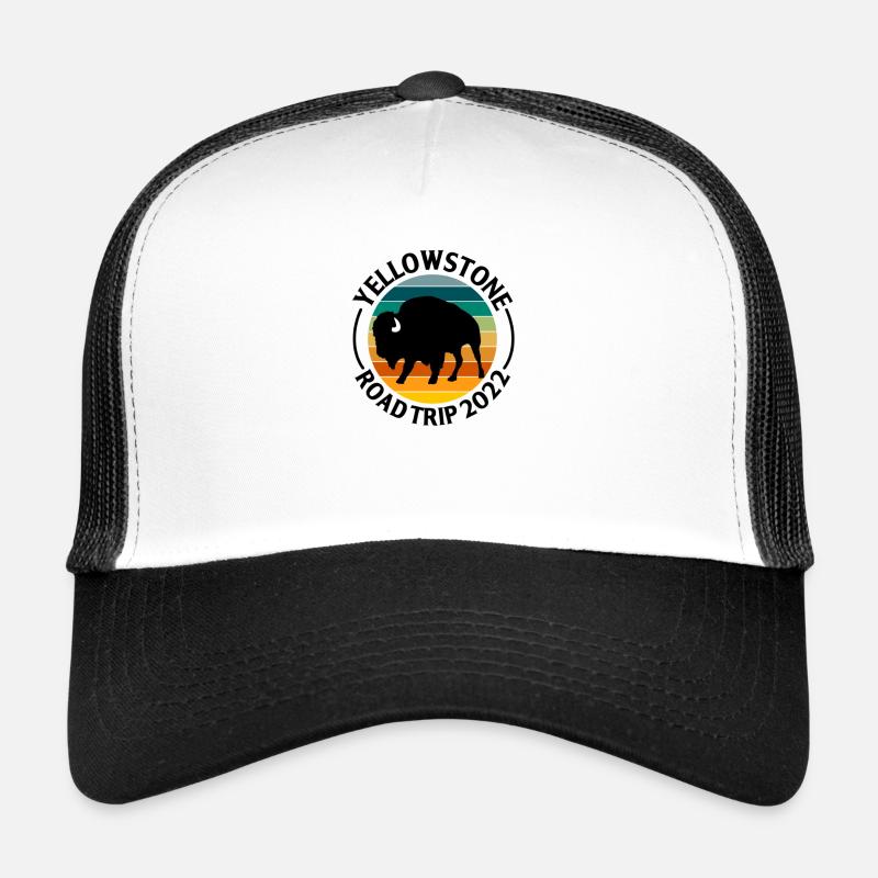 Parc national Bison Buffalo Yellowstone Casquette trucker 