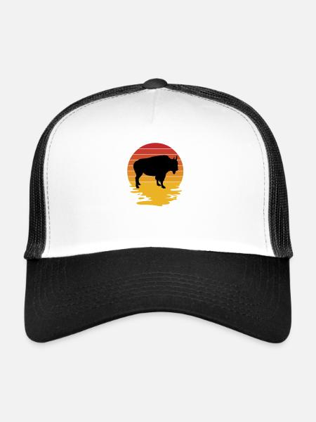 Bison Buffalo Water Buffalo National Park - Trucker Cap - white/black - Front