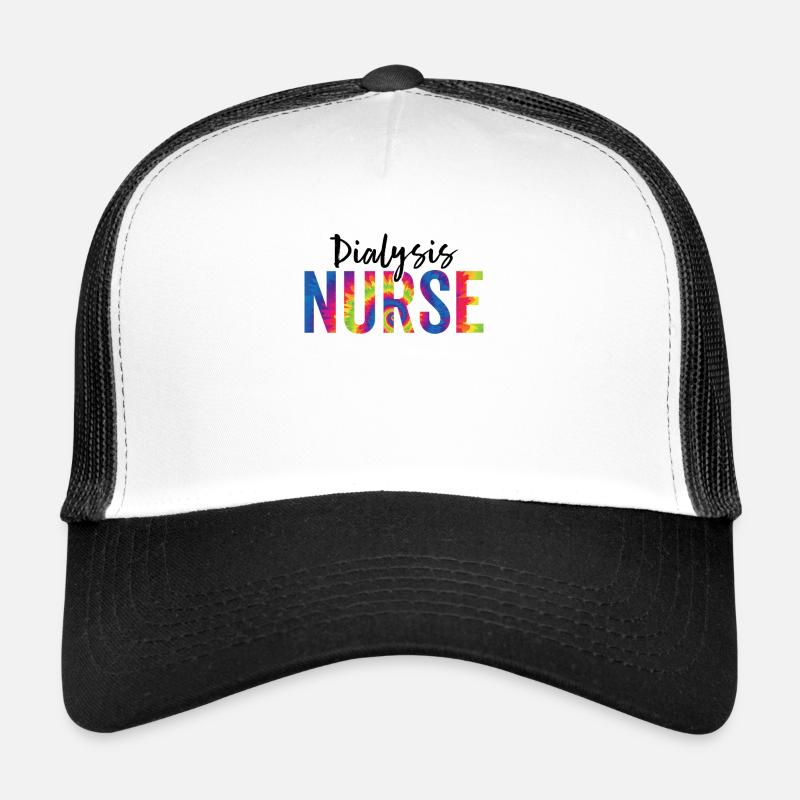 Krankenschwester Lustige Dialyse Tie Dye Dialyse Krankenschwester Trucker Cap