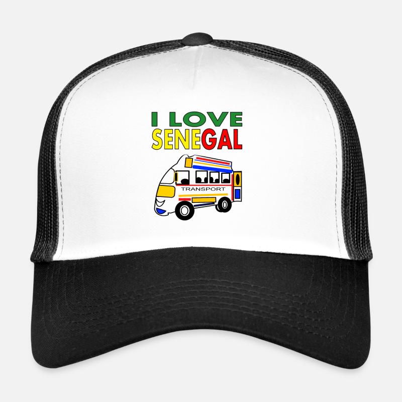 J’aime Le Sénégal Dakar né Touba Casquette trucker 