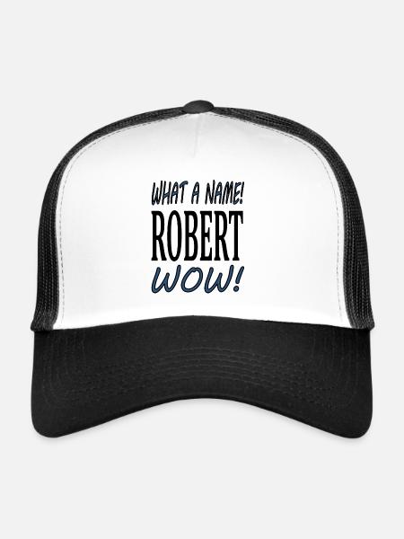 My name is Robert, I'm Robert Gift Idea - Trucker Cap - white/black - Front