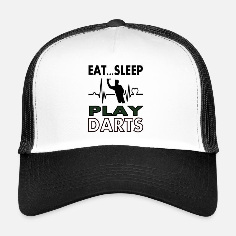 Manger des fléchettes de sommeil jouer fléchettes jeu de fléchettes Casquette trucker 