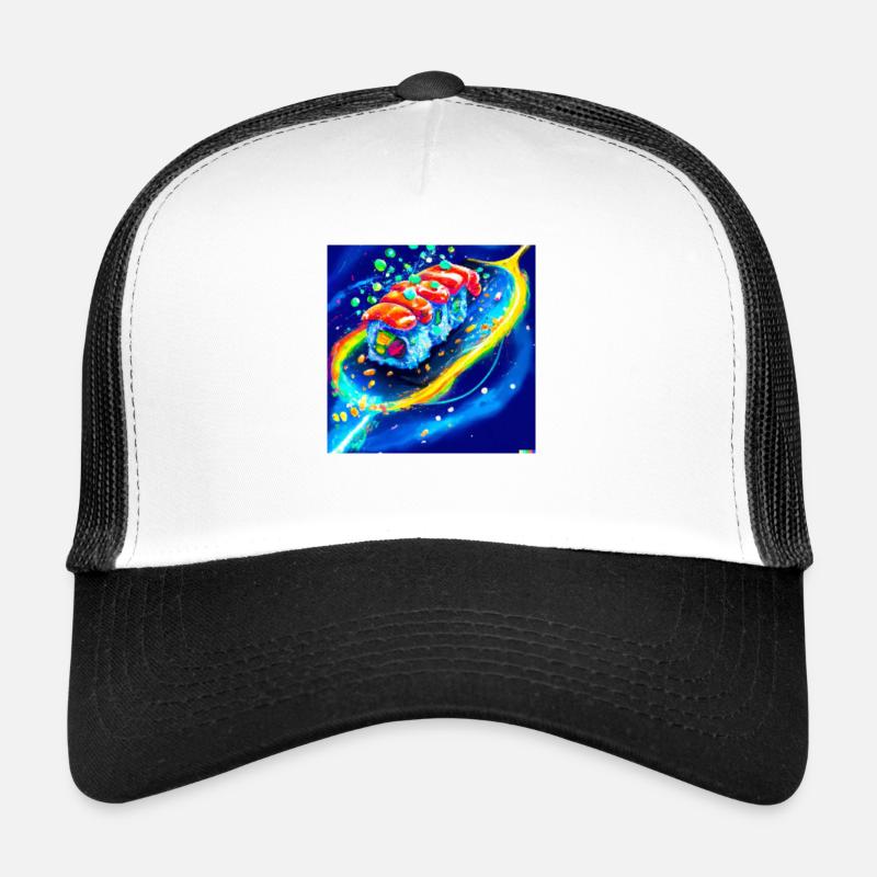 a leckeres Sushi - Trucker Cap - Weiß/Schwarz