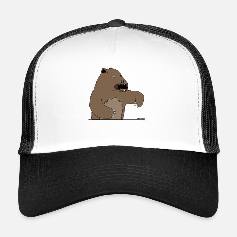 bear! - Trucker Cap - white/black