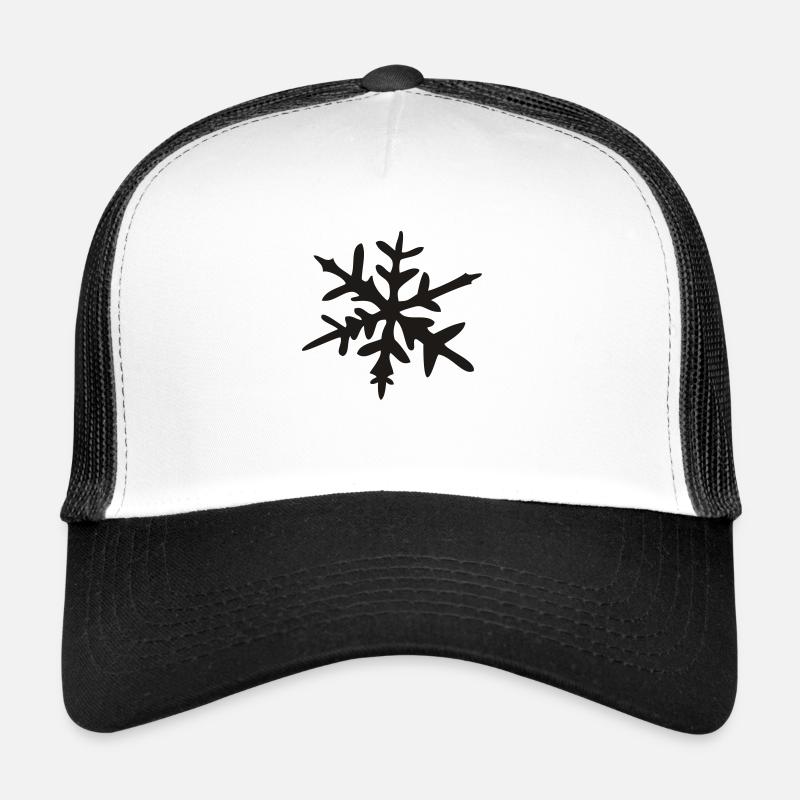 Eiskristall - Trucker Cap - Weiß/Schwarz