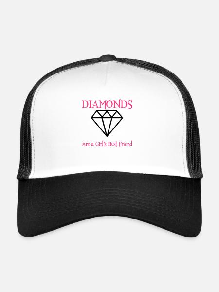 Diamonds! - Trucker Cap - white/black - Front
